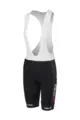 AGU Krótkie spodnie kolarskie z szelkami - REPLICA VISMA | LEASE A BIKE W 2024 - czarny/biały