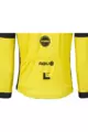 AGU Letnia koszulka kolarska z długim rękawem - REPLICA VISMA | LEASE A BIKE 2024 - żółty/czarny