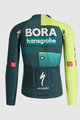 SPORTFUL Zimowa koszulka kolarska z długim rękawem - BORA 2024 - zielony/jasnozielony