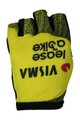 RAPIDGEAR Kolarskie rękawiczki z krótkimi palcami - VISMA TDF25 REPLICA GLOVES - żółty/czarny