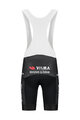 RAPIDGEAR Krótkie spodnie kolarskie z szelkami - VISMA TDF25 REPLICA BIBSHORT - czarny