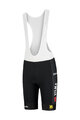 RAPIDGEAR Krótkie spodnie kolarskie z szelkami - VISMA TDF25 REPLICA BIBSHORT - czarny