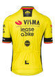 RAPIDGEAR Koszulka kolarska z krótkim rękawem - TEAM VISMA BELGIUM CHAMPION 2025 - żółty