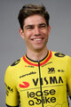 RAPIDGEAR Koszulka kolarska z krótkim rękawem - TEAM VISMA BELGIUM CHAMPION 2025 - żółty