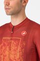 CASTELLI Koszulka kolarska z krótkim rękawem - #GIRO107 ROMA - czerwony