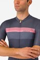 CASTELLI Koszulka kolarska z krótkim rękawem - GIRO VELOCE - niebieski/różowy