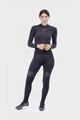 ALÉ Długie spodnie kolarskie bez szelek - PR-R MILD TIGHTS - czarny/różowy