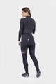 ALÉ Długie spodnie kolarskie bez szelek - PR-R MILD TIGHTS - czarny/różowy