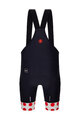SANTINI Krótkie spodnie kolarskie z szelkami - TOUR DE FRANCE - BIB SHORTS - czarny