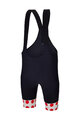 SANTINI Krótkie spodnie kolarskie z szelkami - TOUR DE FRANCE - BIB SHORTS - czarny