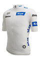 SANTINI Koszulka kolarska z krótkim rękawem - TOUR DE FRANCE - WHITE JERSEY - biały