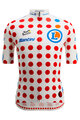 SANTINI Koszulka kolarska z krótkim rękawem - TOUR DE FRANCE - POLKA DOT JERSEY - kolorowy