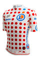 SANTINI Koszulka kolarska z krótkim rękawem - TOUR DE FRANCE - POLKA DOT JERSEY - kolorowy