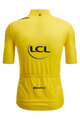 SANTINI Koszulka kolarska z krótkim rękawem - TOUR DE FRANCE - YELLOW JERSEY - żółty