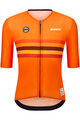 SANTINI Koszulka kolarska z krótkim rękawem - UCI WORLD CHAMPION NETHERLANDS - pomarańczowy