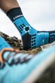 COMPRESSPORT Kolarskie klasyczne skarpetki - PRO RACING WINTER TRAIL - jasnoniebieski/niebieski