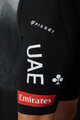 PISSEI Krótkie spodnie kolarskie z szelkami - UAE TEAM EMIRATES XRG 2025 - biały/czarny