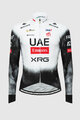 PISSEI Zimowa koszulka kolarska z długim rękawem - UAE TEAM EMIRATES - XRG 2025 REPLICA - biały/czarny