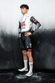 PISSEI Zimowa koszulka kolarska z długim rękawem - UAE TEAM EMIRATES - XRG 2025 REPLICA - biały/czarny