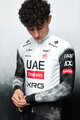 PISSEI Zimowa koszulka kolarska z długim rękawem - UAE TEAM EMIRATES - XRG 2025 REPLICA - biały/czarny