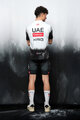 PISSEI Kolarska koszulka z krótkim rękawem - UAE TEAM EMIRATES 2025  - biały/czarny
