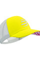 COMPRESSPORT Czapka kolarska - TRUCKER CAP - żółty/szary