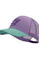 COMPRESSPORT Czapka kolarska - TRUCKER CAP - fioletowy/jasnozielony