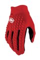 100% SPEEDLAB Kolarskie rękawiczki z długimi palcami - GEOMATIC - czerwony
