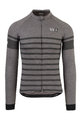 AGU Zimowa koszulka kolarska z długim rękawem - SIX6 MERINO WINTER - szary/czarny