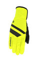 AGU Kolarskie rękawiczki z długimi palcami - WINDPROOF - czarny/żółty