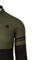 AGU Zimowa koszulka kolarska z długim rękawem - DUO WINTER - czarny/zielony