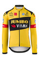 AGU Zimowa koszulka kolarska z długim rękawem - JUMBO-VISMA 2020 - czarny/żółty