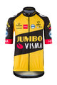 AGU Koszulka kolarska z krótkim rękawem - JUMBO-VISMA '21 KIDS - żółty/czarny