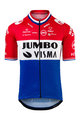 AGU Koszulka kolarska z krótkim rękawem - JUMBO-VISMA 2021 - niebieski/biały/czerwony