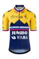 AGU Koszulka kolarska z krótkim rękawem - JUMBO-VISMA 2021 - niebieski/żółty