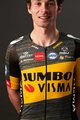 AGU Koszulka kolarska z krótkim rękawem - JUMBO-VISMA 2021 TDF - czarny/żółty