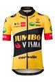 AGU Koszulka kolarska z krótkim rękawem - JUMBO-VISMA 22 KIDS - żółty/czarny