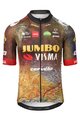 AGU Koszulka kolarska z krótkim rękawem - JUMBO-VISMA 2022 - brązowy/niebieski/żółty/czarny/czerwony