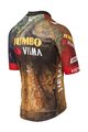 AGU Koszulka kolarska z krótkim rękawem - JUMBO-VISMA 2022 - brązowy/niebieski/żółty/czarny/czerwony