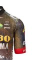 AGU Koszulka kolarska z krótkim rękawem - JUMBO-VISMA 2022 - brązowy/niebieski/żółty/czarny/czerwony