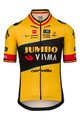 AGU Koszulka kolarska z krótkim rękawem - JUMBO-VISMA 2023 WOUT VAN AERT - czarny/żółty