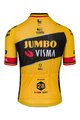 AGU Koszulka kolarska z krótkim rękawem - JUMBO-VISMA 2023 WOUT VAN AERT - czarny/żółty