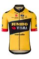 AGU Koszulka kolarska z krótkim rękawem - JUMBO-VISMA 2023 JONAS VINGEGAARD - czarny/żółty