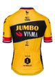AGU Koszulka kolarska z krótkim rękawem - JUMBO-VISMA 2023 PRIMOZ ROGLIC - czarny/żółty