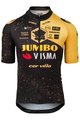 AGU Koszulka kolarska z krótkim rękawem - JUMBO-VISMA VELODROME TDF 2023 - żółty/czarny