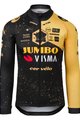 AGU Letnia koszulka kolarska z długim rękawem - JUMBO-VISMA VELODROME TDF 2023 - żółty/czarny