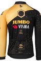 AGU Letnia koszulka kolarska z długim rękawem - JUMBO-VISMA VELODROME TDF 2023 - żółty/czarny