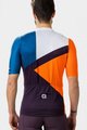 ALÉ Koszulka kolarska z krótkim rękawem - NEXT - pomarańczowy/niebieski/czarny/biały
