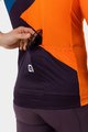 ALÉ Koszulka kolarska z krótkim rękawem - NEXT - pomarańczowy/niebieski/czarny/biały