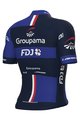 ALÉ Koszulka kolarska z krótkim rękawem - GROUPAMA FDJ 2023 - biały/czerwony/niebieski